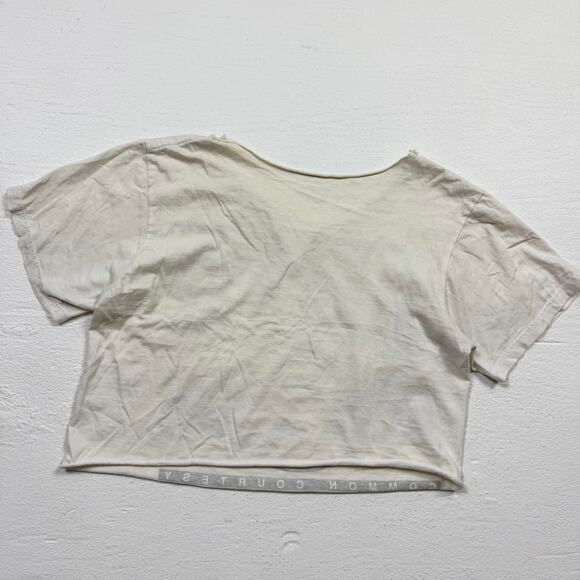 Upcycled A Day To Remember Floral Graphic Crop Tee, Size Medium - Picture 6 of 7